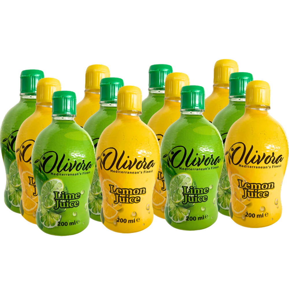 Olivora Lime & Lemon Juice 200g (6 & 12 Bottles)