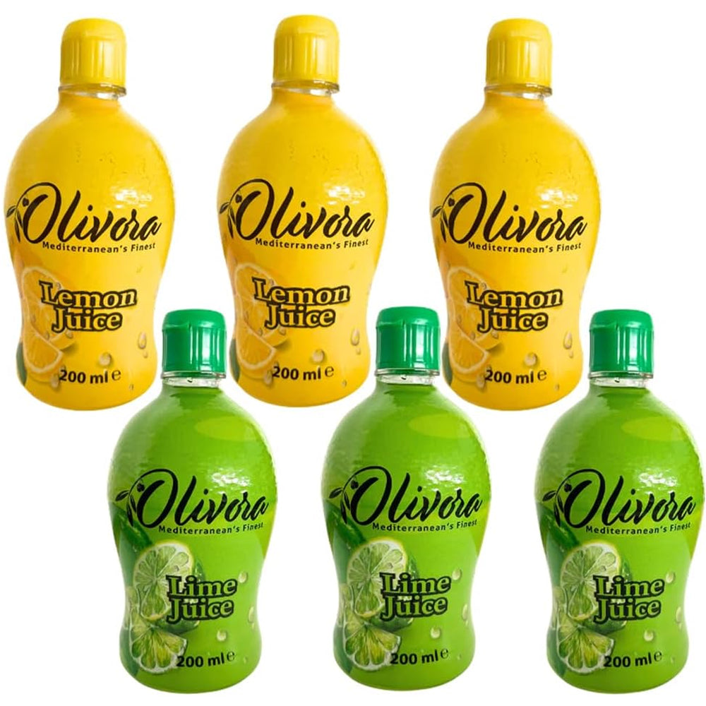 Olivora Lime & Lemon Juice 200g (6 & 12 Bottles)