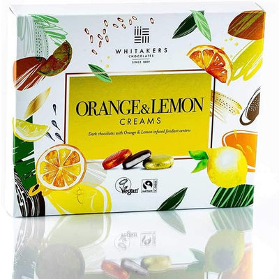 Whitakers Foiled Orange & Lemon Creams Acetate 200g