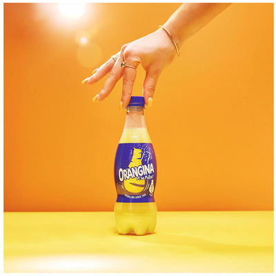 Orangina Sparkling Orange Fruit Drink 420ml PMP x 12 Bottles | Fizzy Citrus Refreshment