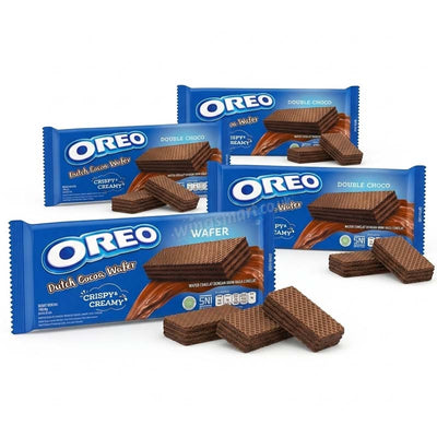Oreo Wafer Double Chocolate 117g (12 Packs / 24 Packs)