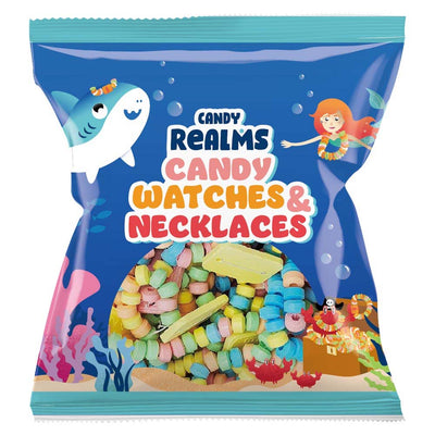 Candy Realms Candy Watches & Necklaces 102g – 12 Bags