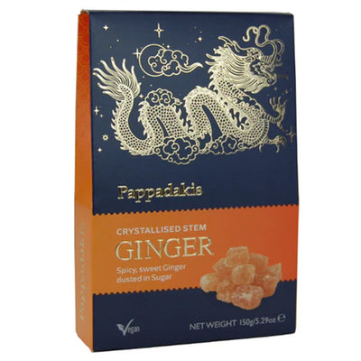Pappadakis Crystallised Stem Ginger 125g Gift Box