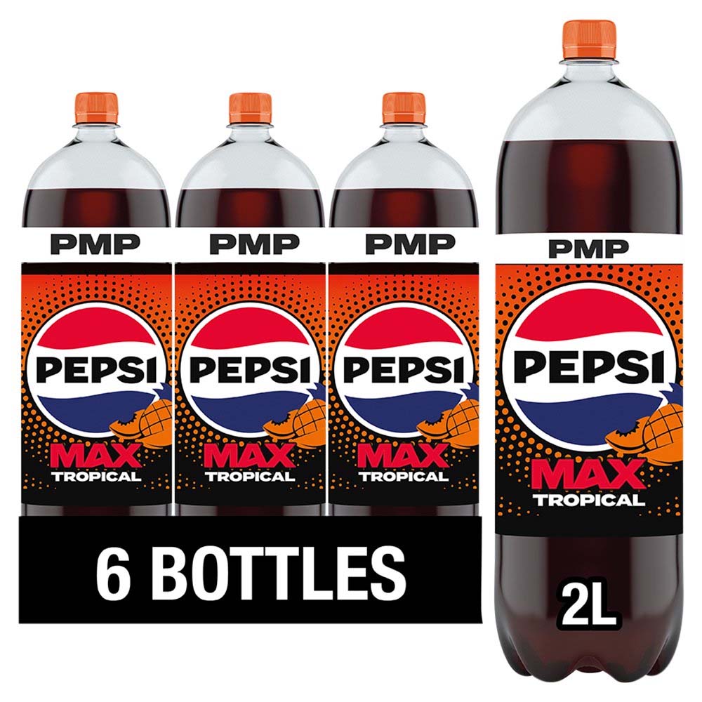 Pepsi Max Tropical Bottle PMP 2L – Case of 6