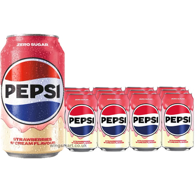 Pepsi Strawberries 'N' Cream Zero Sugar 330ml