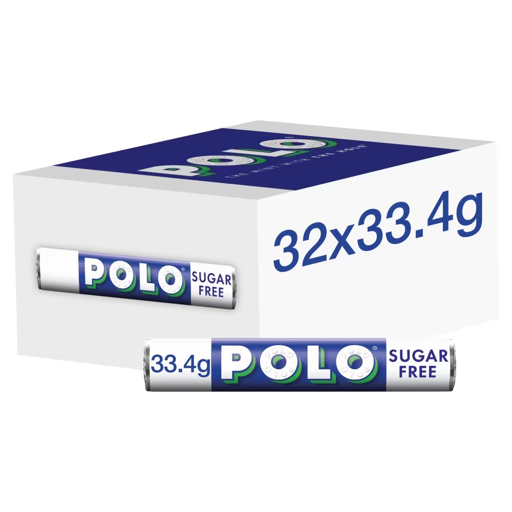 Polo Sugar Free Mint Tube 33.4g (Pack of 32)