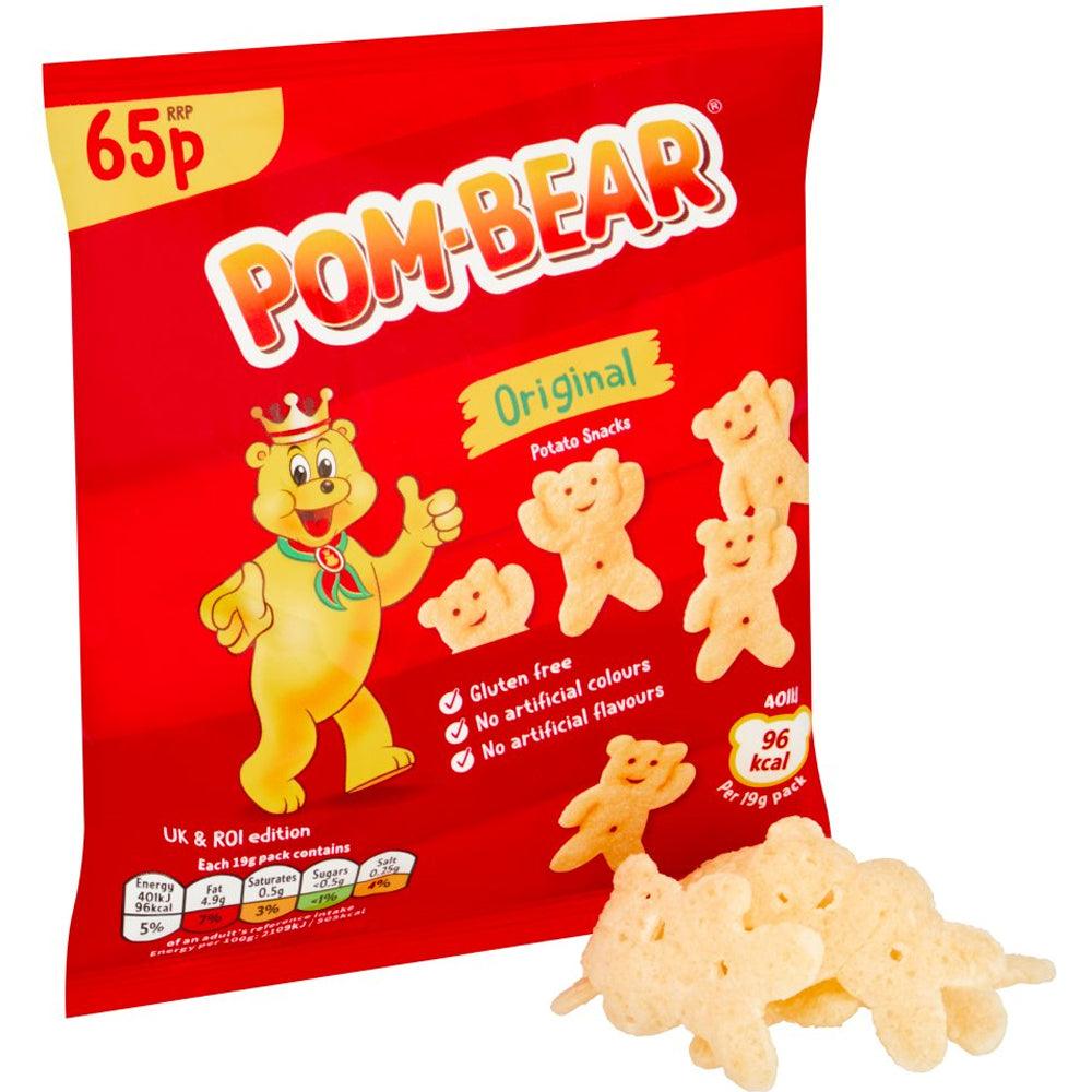 Pom-Bear Original Crisps 19g PMP (Box of 32)