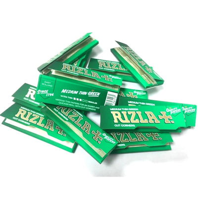 RIZLA GREEN REGULAR SIZE PAPERS - 100 PACK