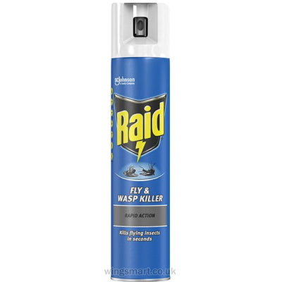 Raid Rapid Action Wasp, Mosquito & Fly Killer Aerosol Spray 300ml (Pack of 6)