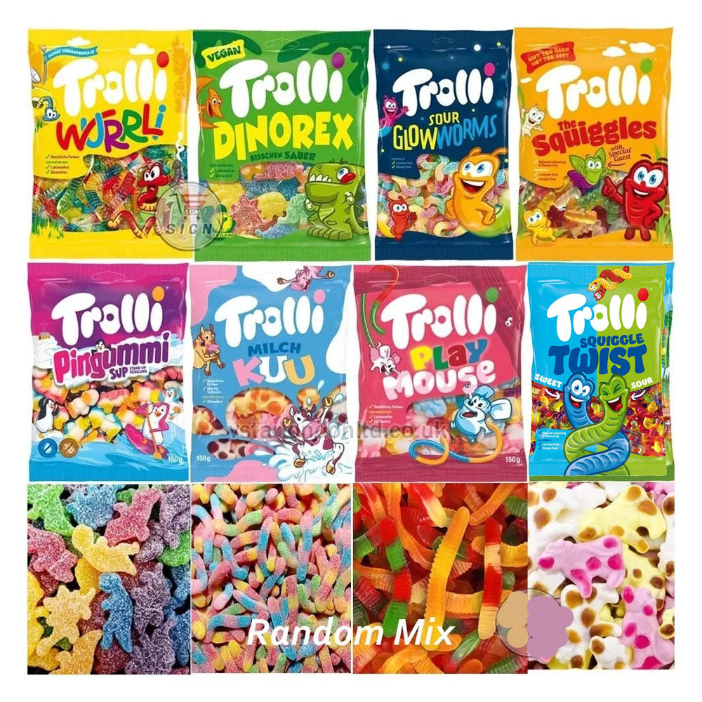 Trolli Assorted Gummy Candy Bags 150g