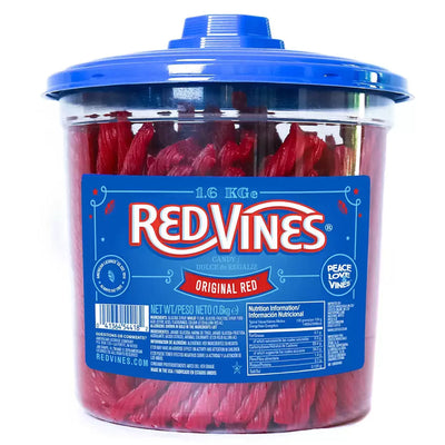 Red Vines Original Red Licorice Twists 1.6kg | Soft Chewy Licorice Candy