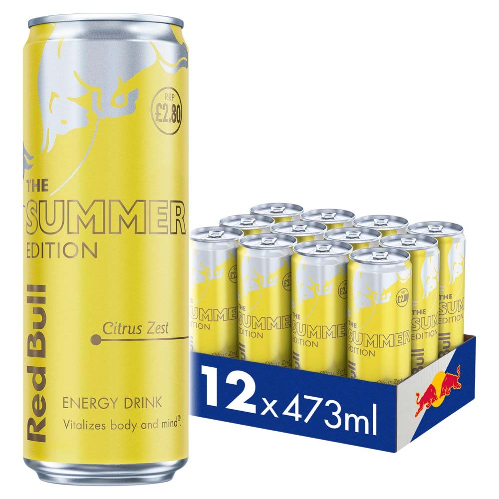 Red Bull Summer Edition Citrus Zest Energy Drink 473ml PMP