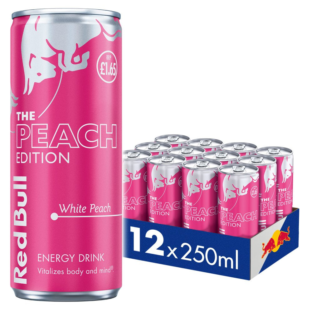 Red Bull Summer Edition 2025 White Peach Drink 250ml (Case of 12)