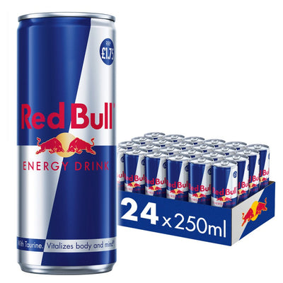 Red Bull Energy Drink Cans 250ml PMP - Boost Energy Anytime