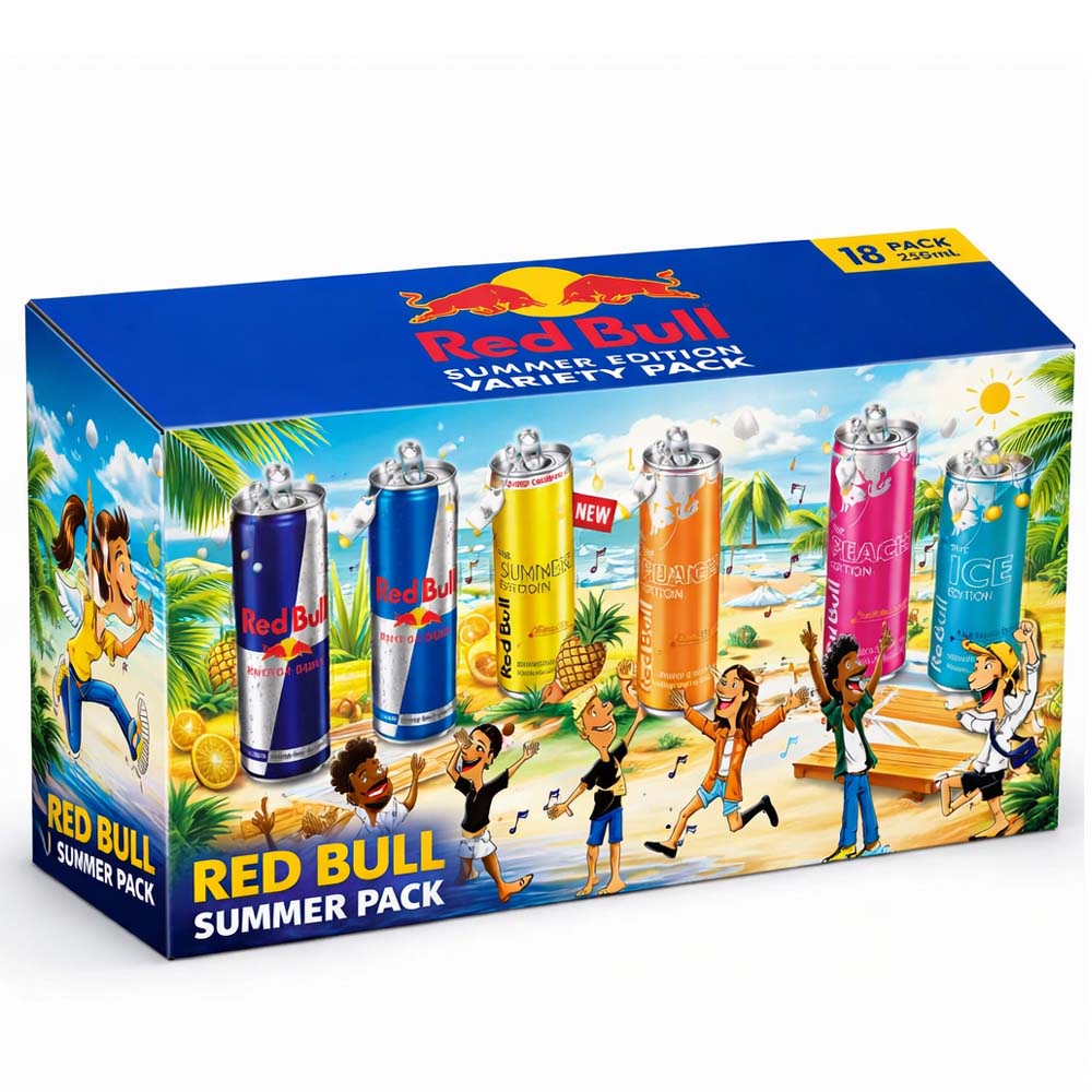 Red Bull Summer Edition Variety Energy Drink Cans 18 x 250ml