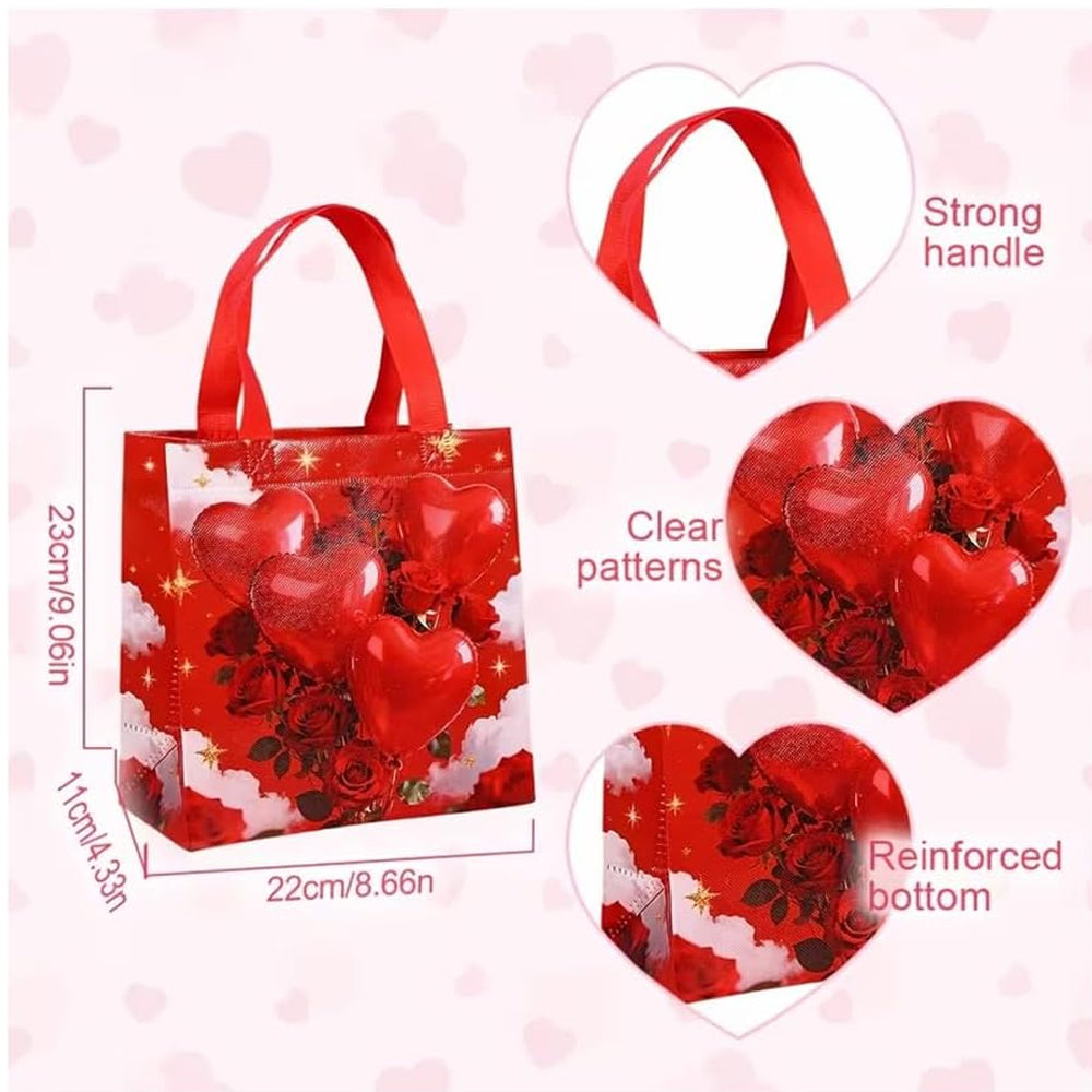 Red Foiled Heart Chocolates Gift Box & Valentine’s Gift Bag 250g