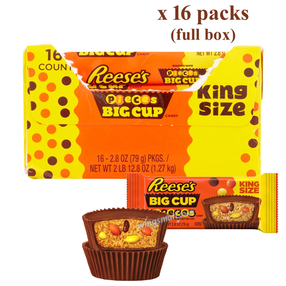 Reese's Big Cup with Pieces King Size 79g (08 or 16 Packs)