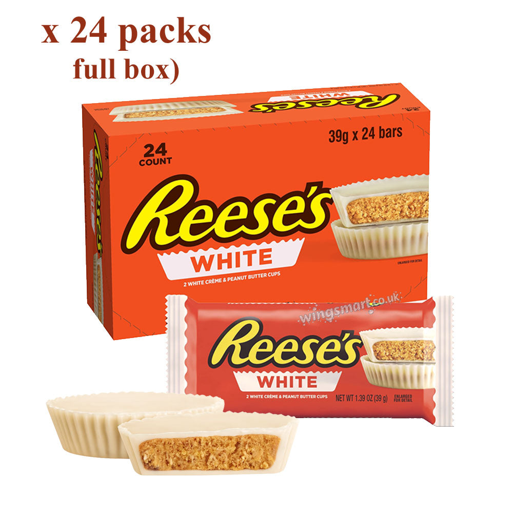 Reese's White Peanut Butter 2 Cups 39g (12 or 24 Packs)