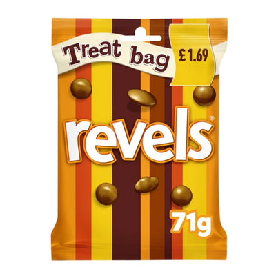 Revels Milk Chocolate with Raisins, Coffee or Orange Treat Bag £1.69 PMP 71g (Box of 20)