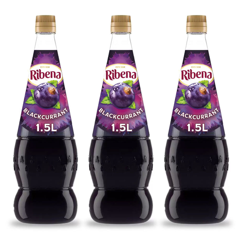 Ribena Blackcurrant Squash 1.5L – Pack of 3