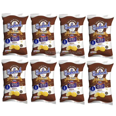 Seabrook Crisps 8 Packs(6 x 25g) – Variety of Flavours Available