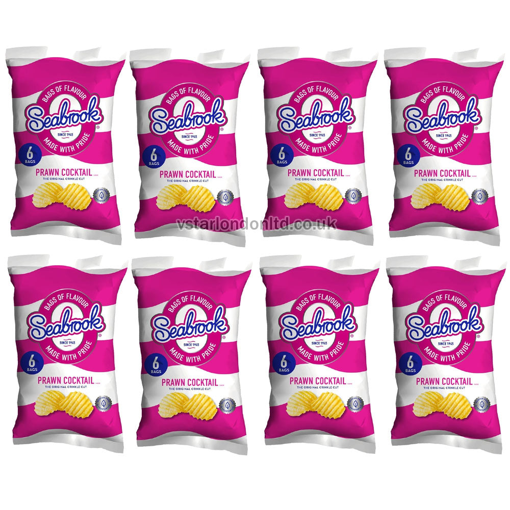 Seabrook Crisps 8 Packs(6 x 25g) – Variety of Flavours Available