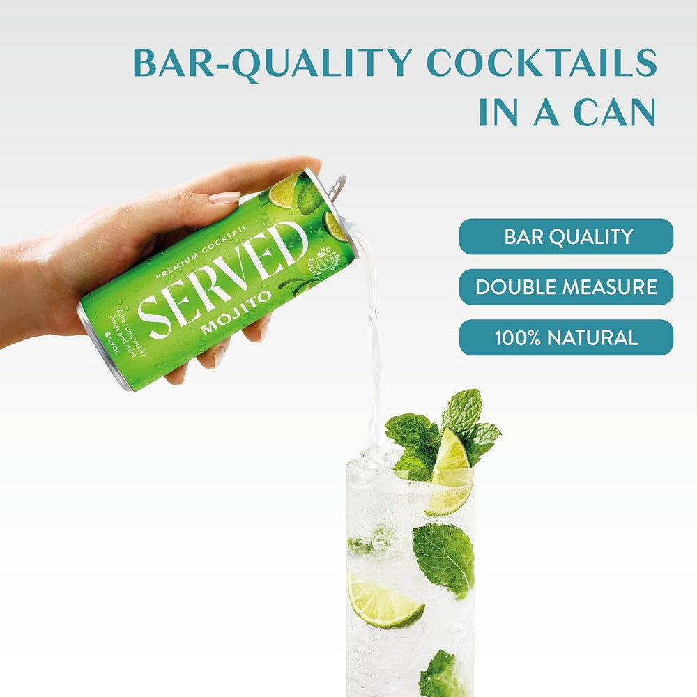 SERVED Mojito 8% ABV (Case of 12)