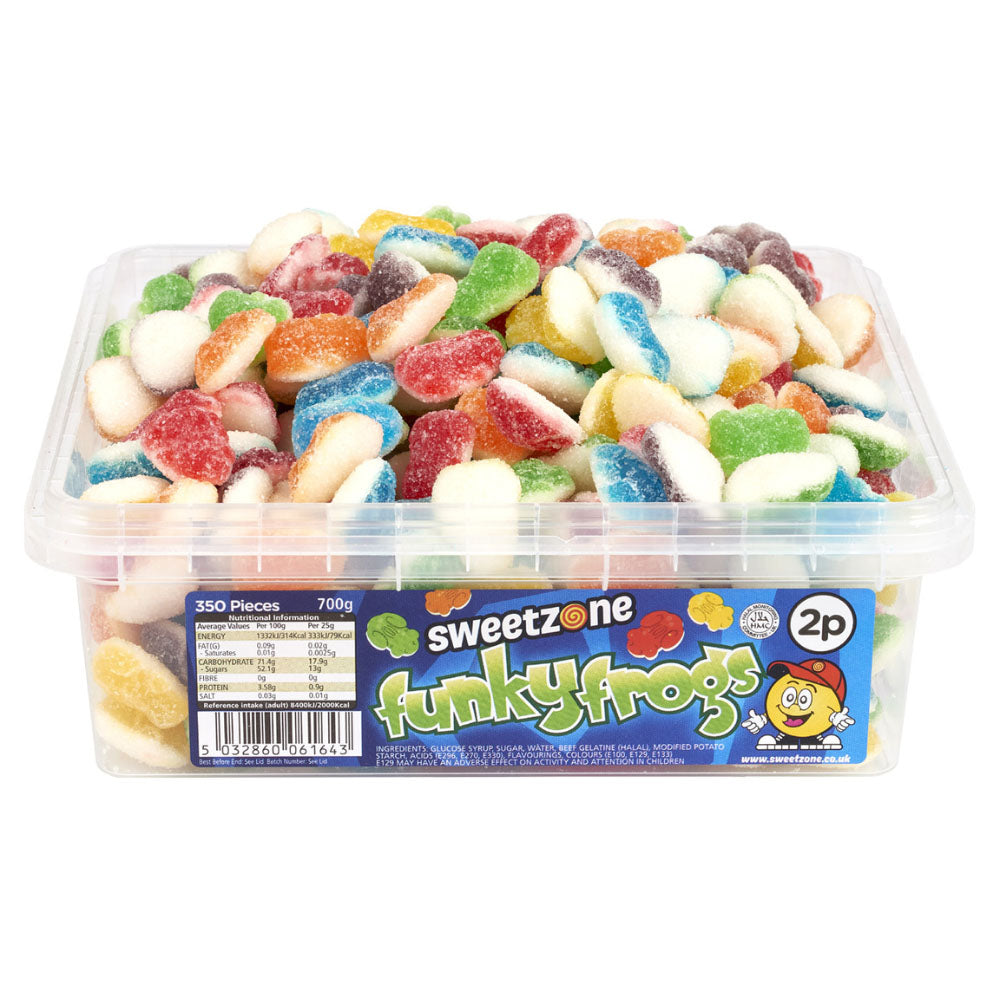 Sweetzone 700g Halal Sweets Tub – Assorted Jelly & Foam Candy
