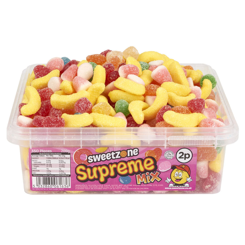 Sweetzone 700g Halal Sweets Tub – Assorted Jelly & Foam Candy