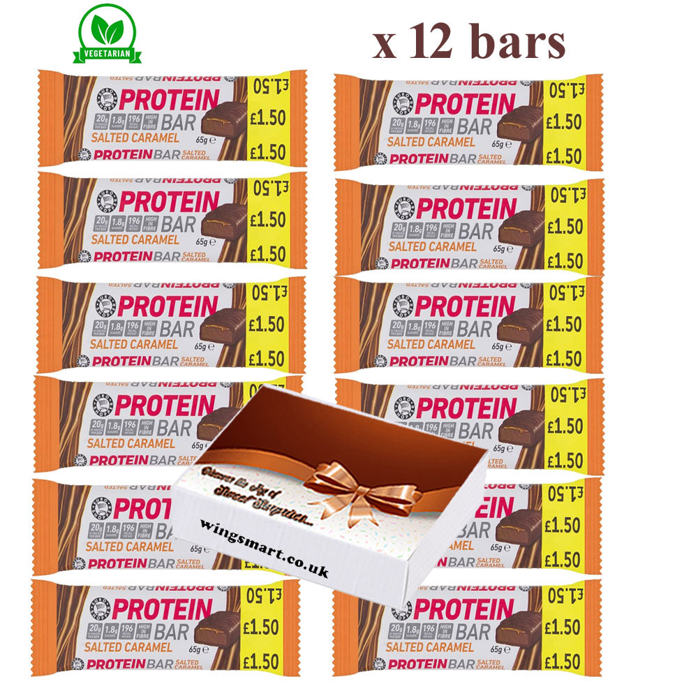 Euro Shopper High-Protein Bars 65g Chocolate Peanut & Salted Caramel