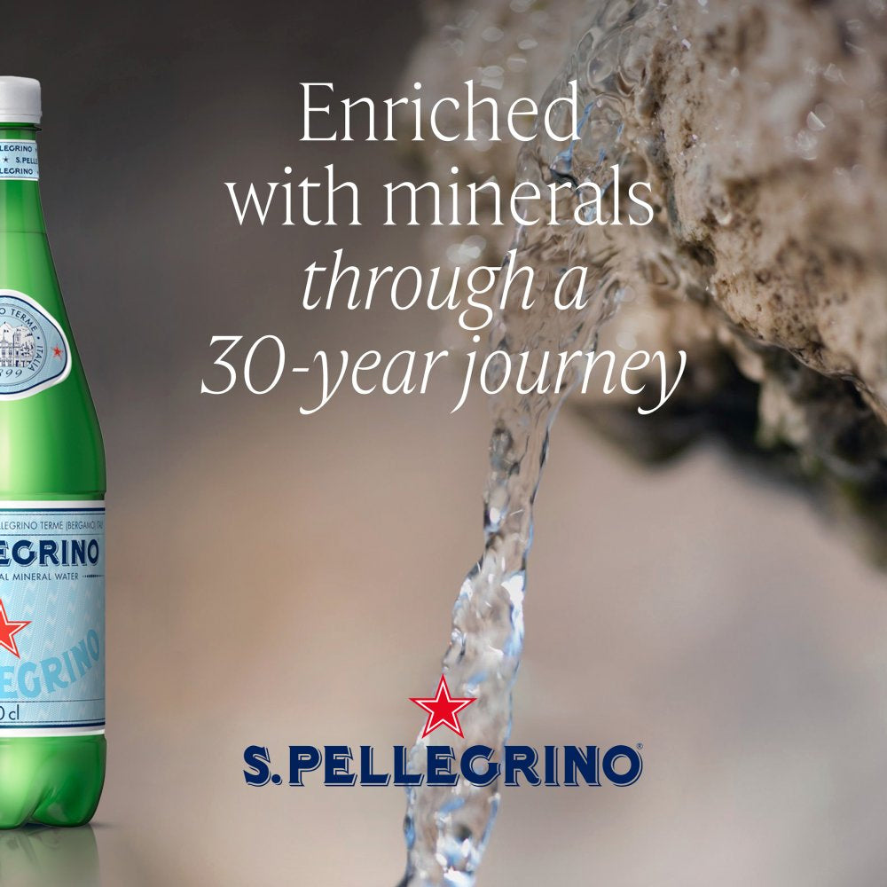 San Pellegrino Sparkling Natural Mineral Water 500ml (Pack of 12)