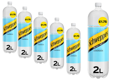 Schweppes Slimline Lemonade 2L PMP – Pack of 6 Bottles
