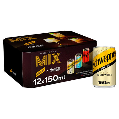Schweppes & Coca-Cola Zero Sugar Made to Mix Variety Pack — 12×150ml