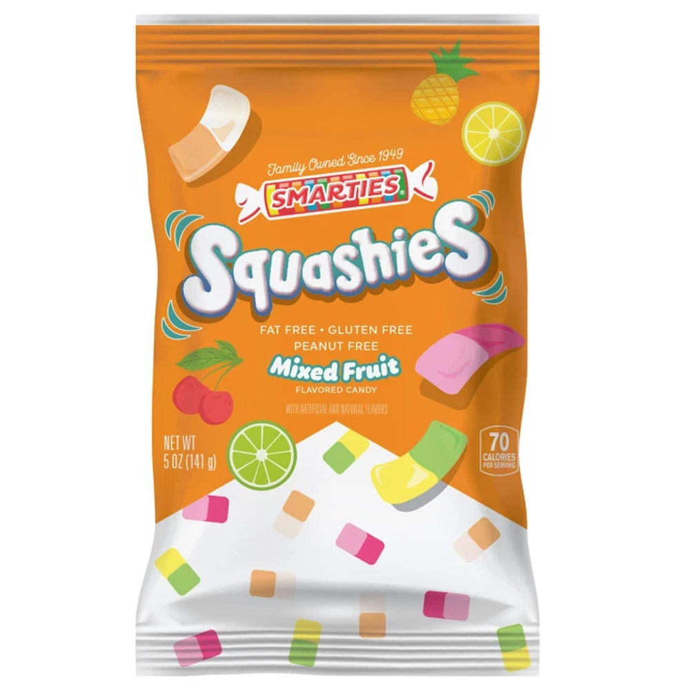 Smarties Squashies Mixed Fruit Flavor 141g – Soft & Chewy Fruity Candy