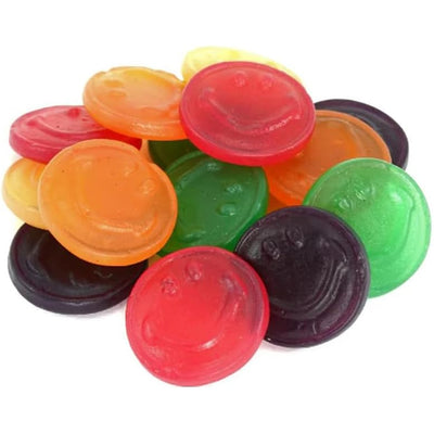 Happy Smiles Smiley Face Shaped Fruit Sweets — Variety Colours — 120 Count