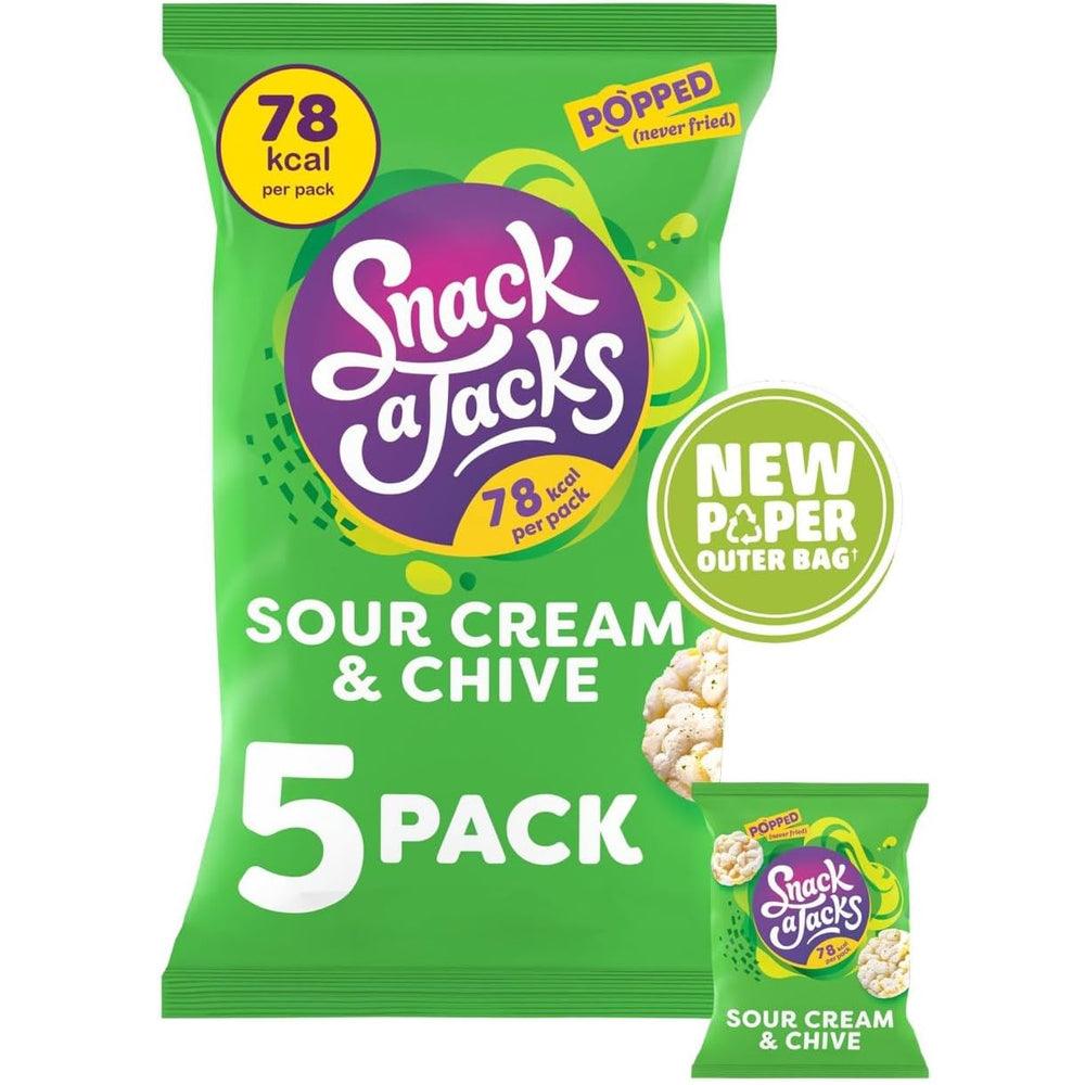 Snack a Jacks Sour Cream & Chive Multipack - 5 x 19g Bags (Box of 6)