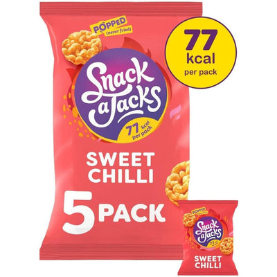Snack a Jacks Sweet Chilli Multipack - 5 x 19g Bags (Box of 6)