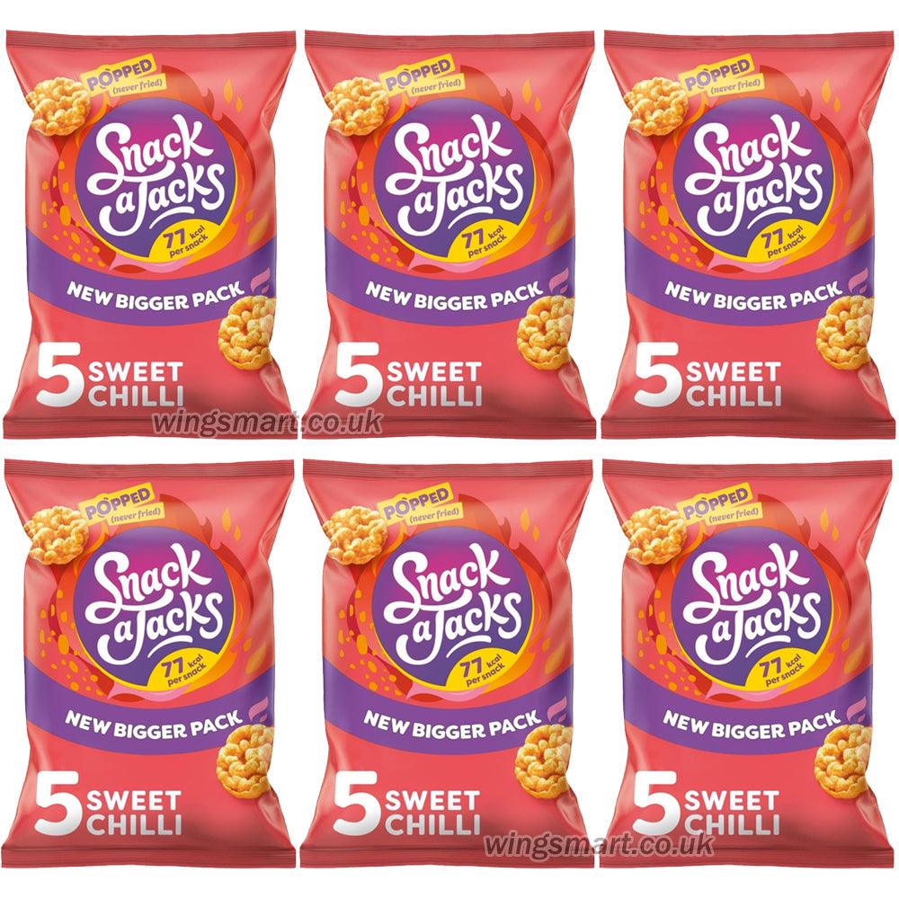 Snack a Jacks Sweet Chilli Multipack - 5 x 19g Bags (Box of 6)