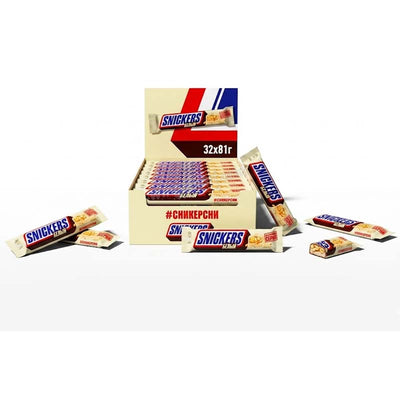 Snickers White Double Chocolate Bars (32 x 81g)