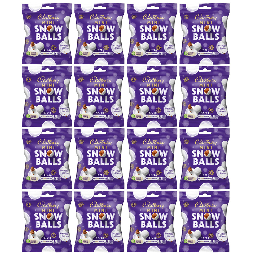 Cadbury Dairy Milk Chocolate Mini Snow Balls Bag 74g