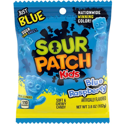 Sour Patch Kids Blue Raspberry 102g (Box of 12)