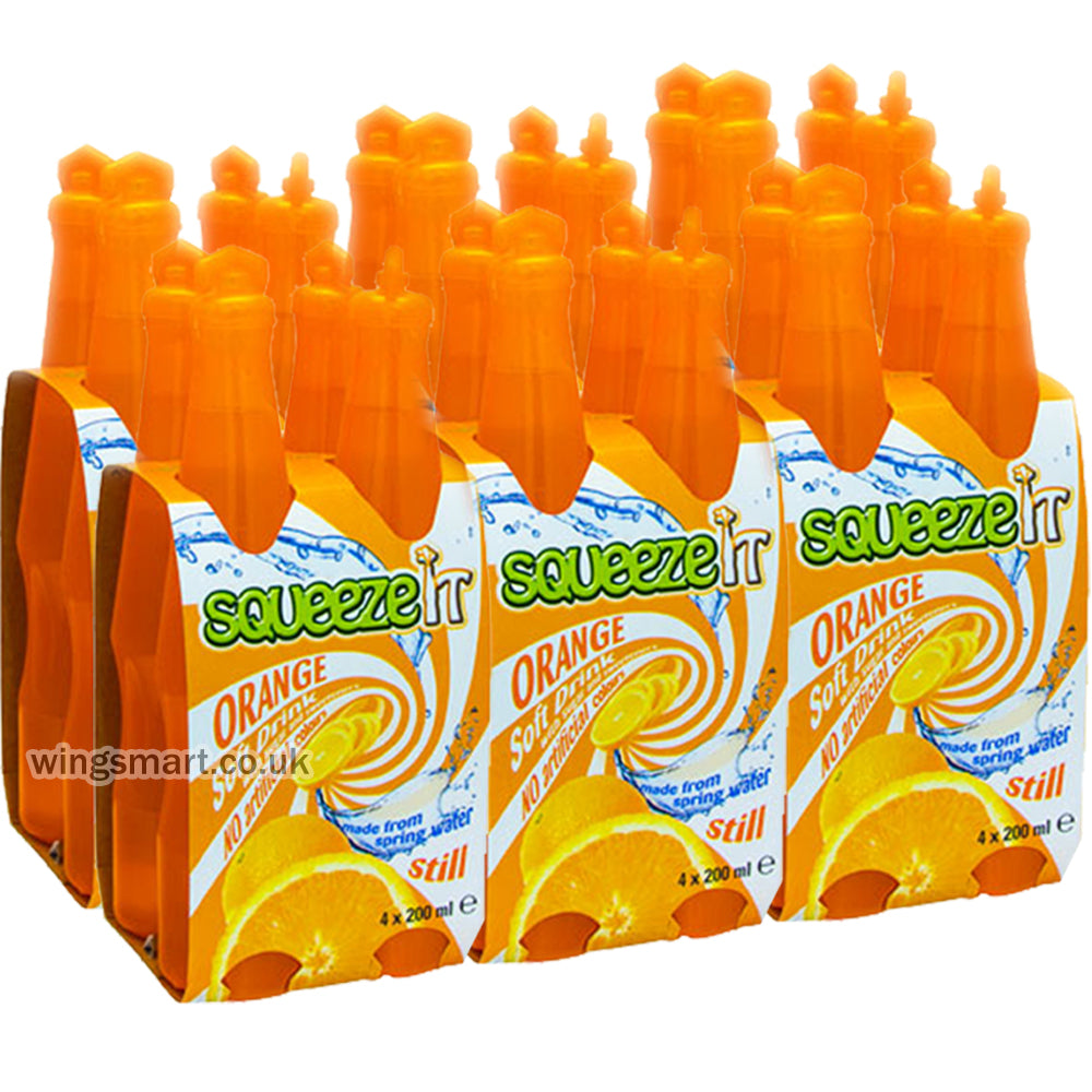 Squeeze It Still Juice Drink Orange 4 x 200ml