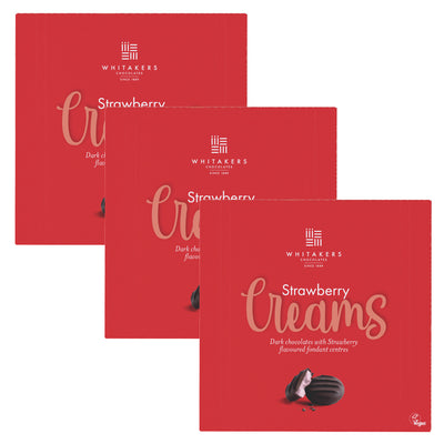 Whitakers Strawberry Creams Box 90g – Pack of 3