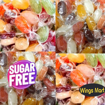 Sugar Free GARDEN FRUITS Bonds Sweets Jar Diabetics Lite Wrapped Boiled Sweet 2kg
