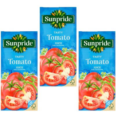 Sunpride Tasty Tomato Juice from Concentrate 1 Litre (Pack of 12)