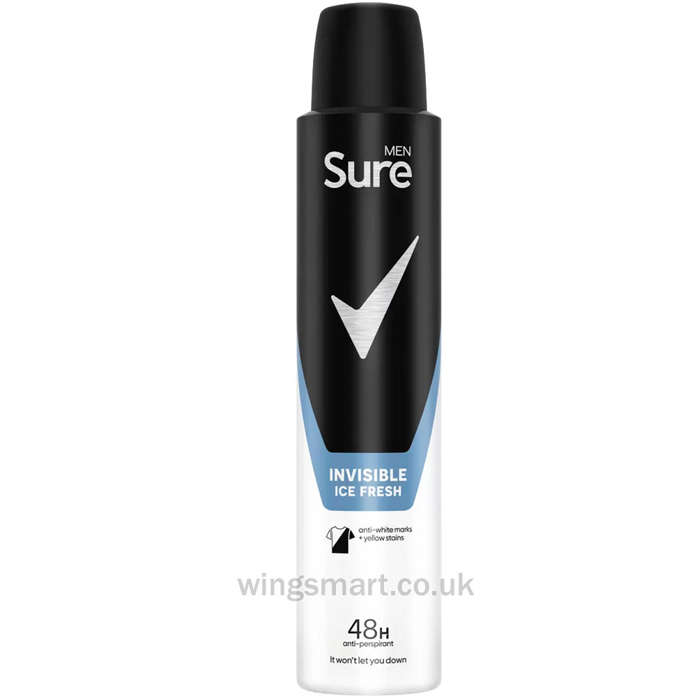 Sure Men Invisible Ice Fresh Anti-Perspirant, 6 x 200ml