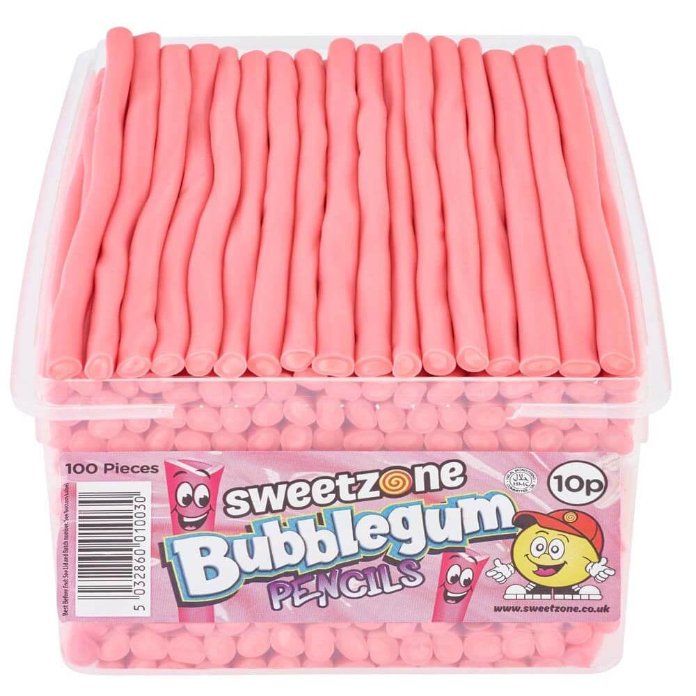 Sweetzone Pencil Sweets Tub (100 Pieces) – Assorted Flavours