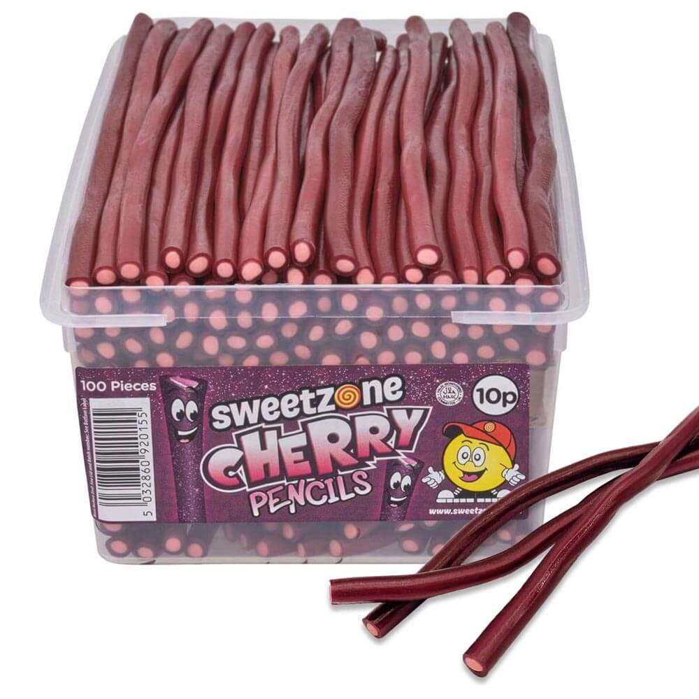 Sweetzone Pencil Sweets Tub (100 Pieces) – Assorted Flavours