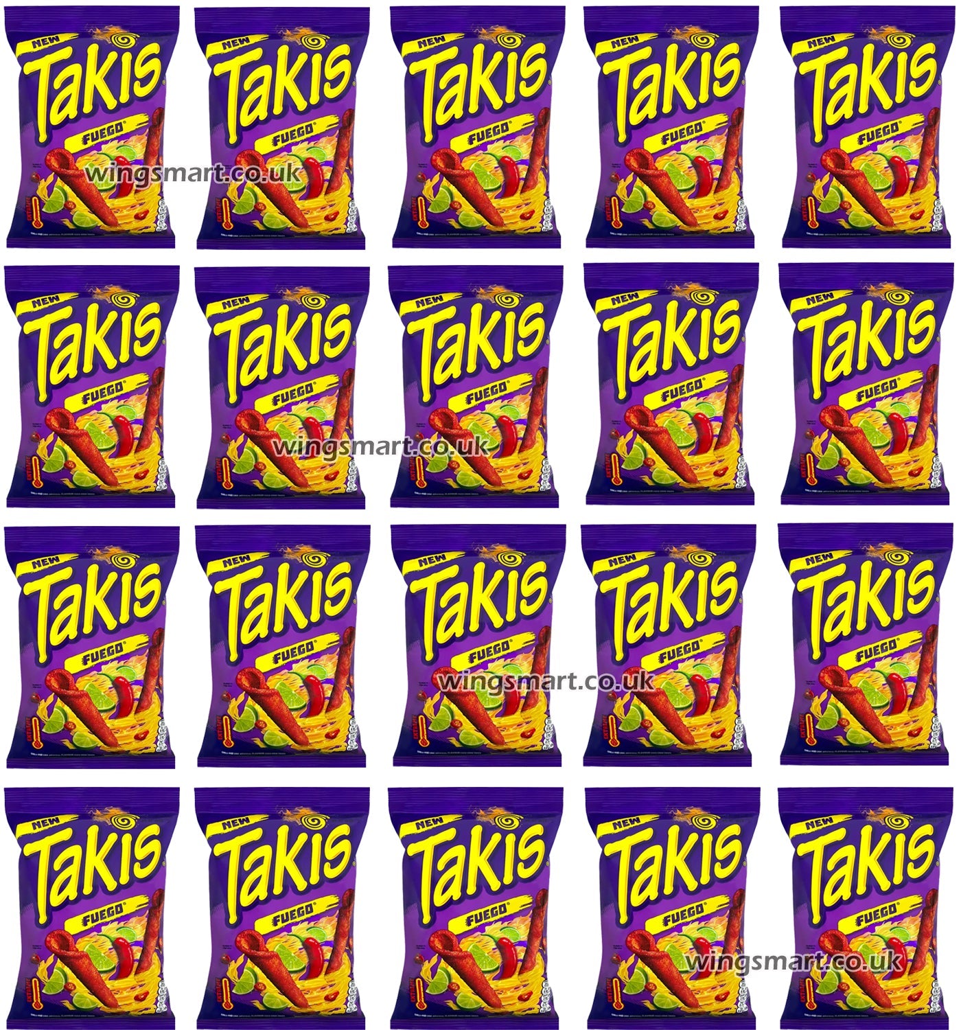 Takis Fuego Chips 55g Spicy Chili Pepper & Lime Flavour Corn Snack - WingsMart