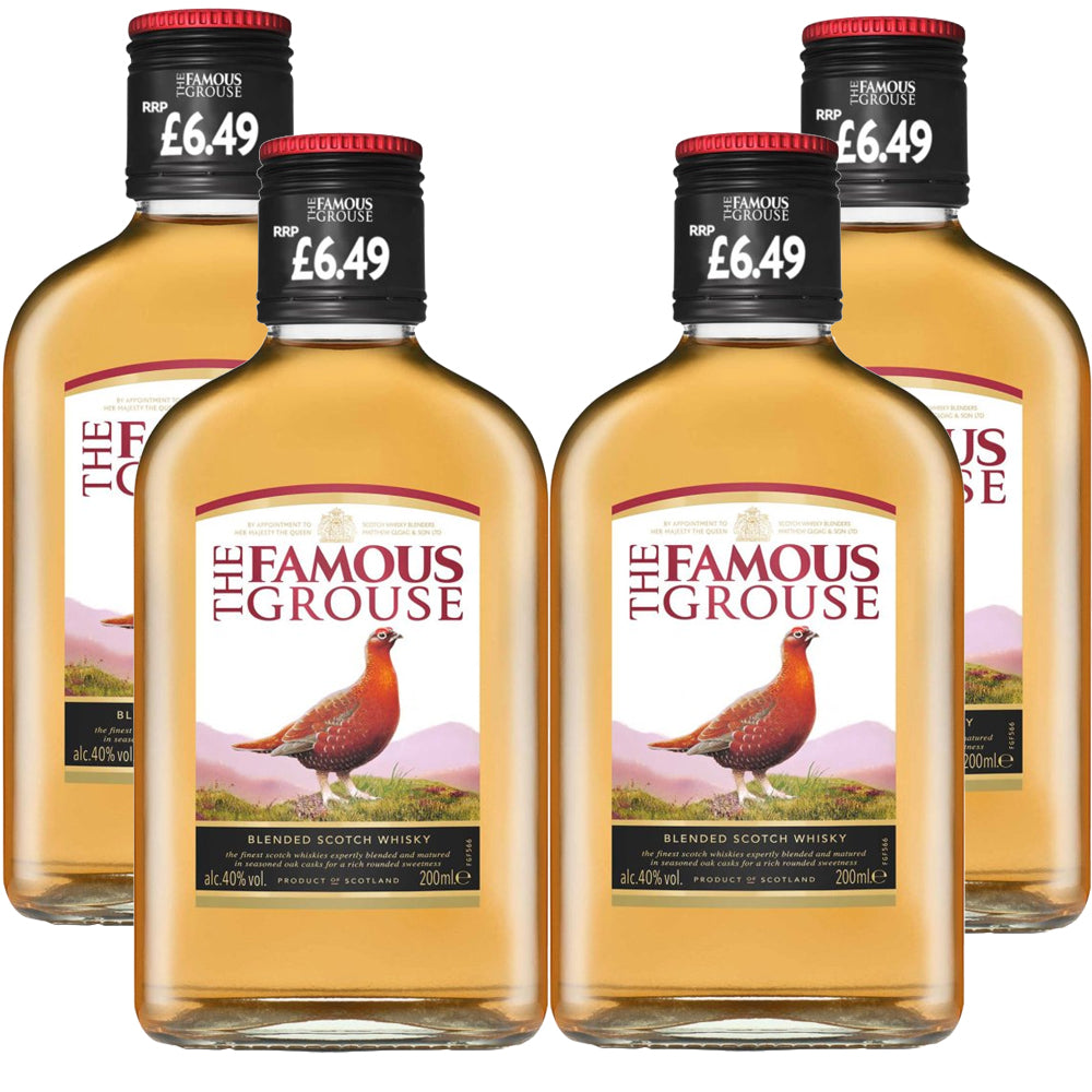 The Famous Grouse Finest Blended Scotch Whisky 20cl (Pack of 4)